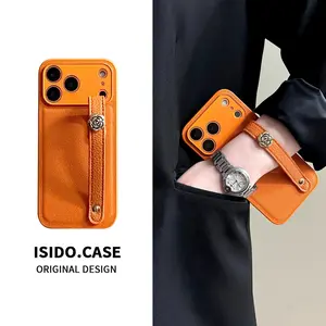 Camellia wristband is suitable for iPhone 17/16 Pro Max/15 phone cases, new 17 Pro Max with a high-end feel, 16 simple design