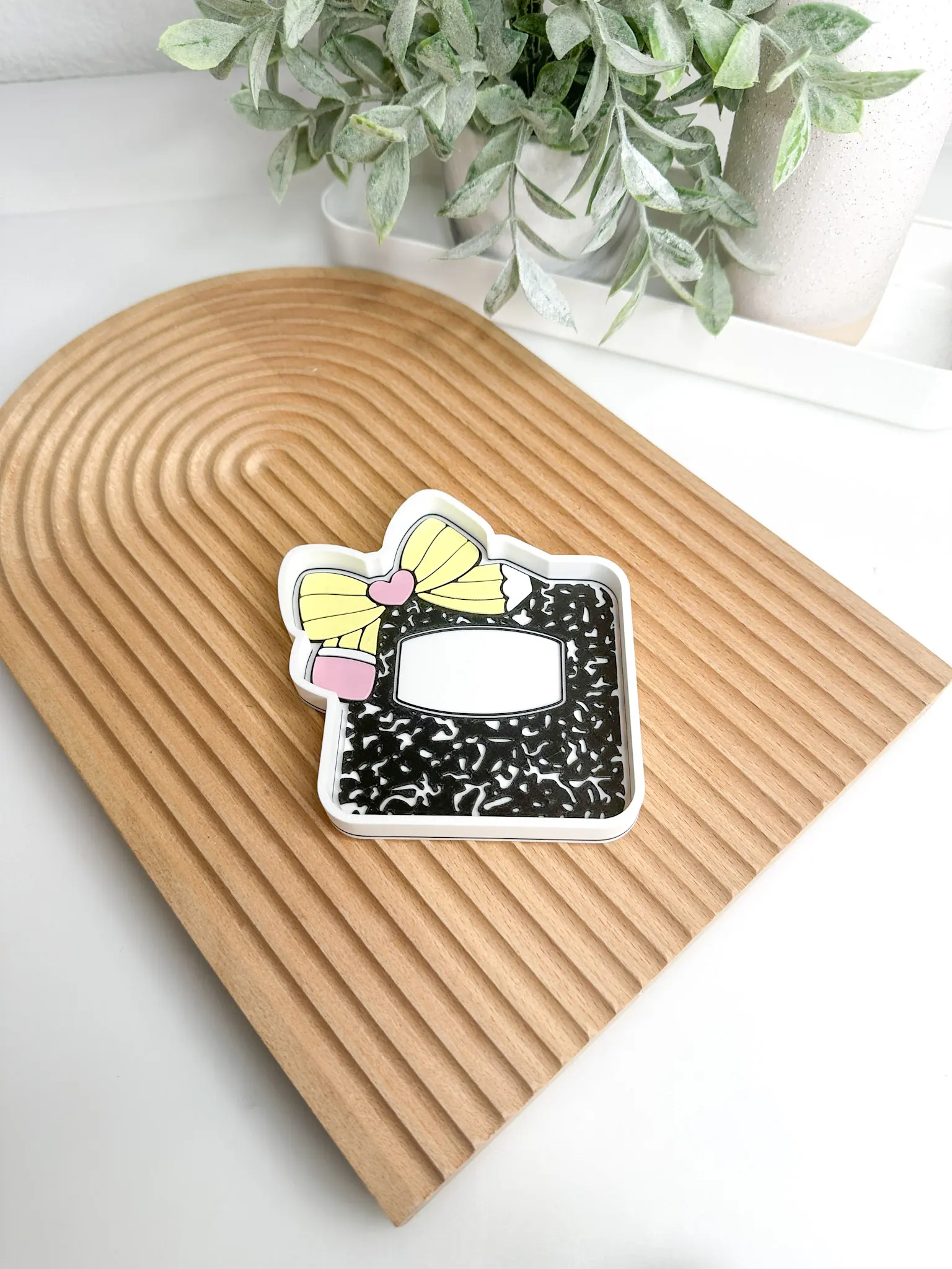 Composition Book Tray Trinket Desk Organizer For Crafts & Teachers Organize Small Parts Paper Clips Beads Rhinestones Charms & Jewelry Pieces