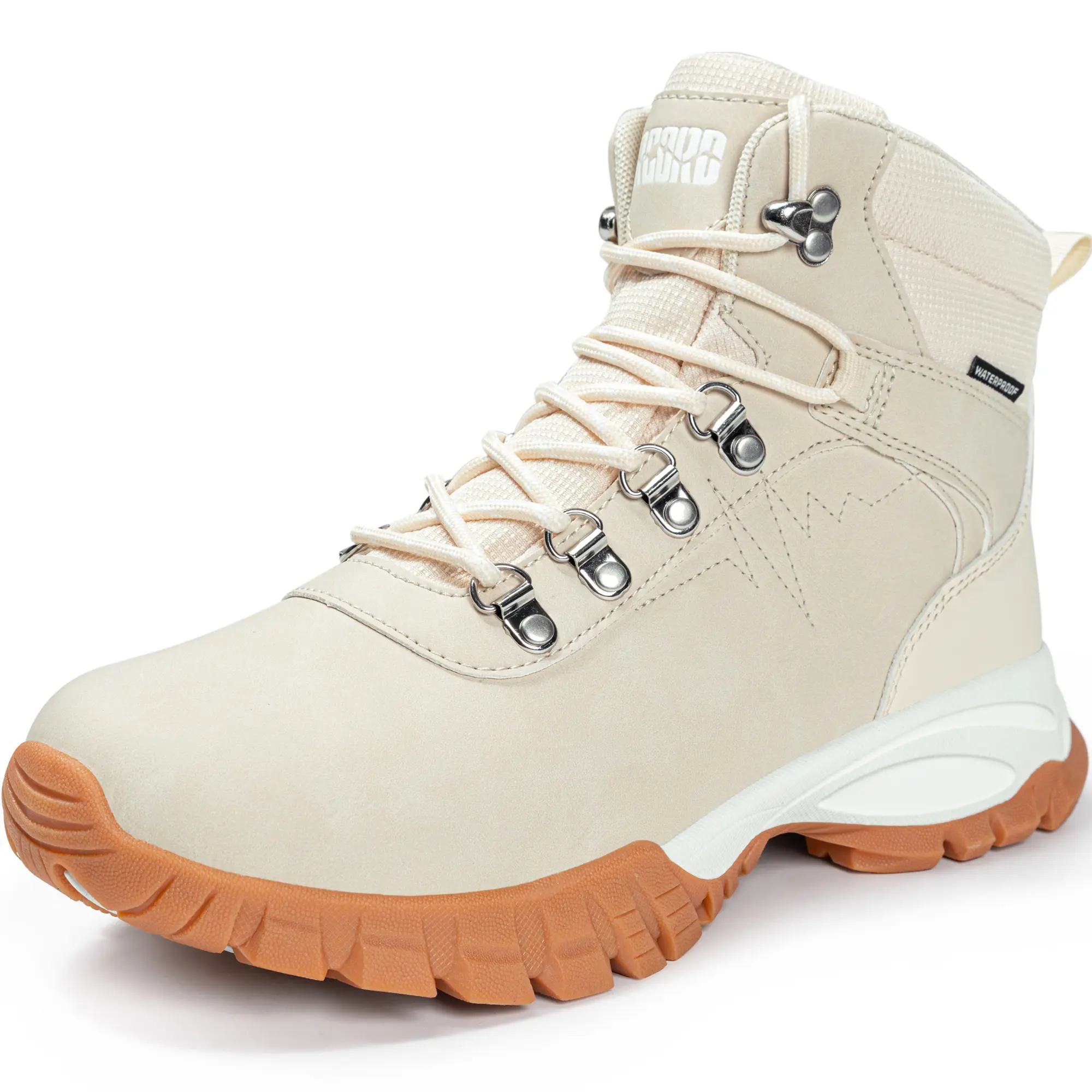 Women’s Waterproof Hiking Boots Non-Slip Grip Outdoor Trekking Shoes Comfortable Lightweight Trail Walking Boots