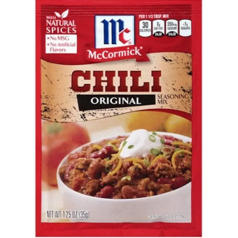 McCormick Original Chili Seasoning Mix Packets - 12-Count, 1.25oz Each, Savory Spice Blend for Spicy Food Lovers, Cooking Staple, Spicy Food Lover