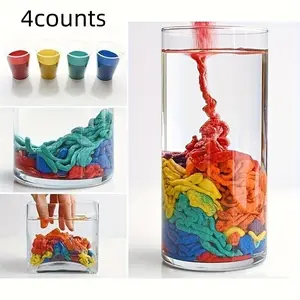 Set of 4 Colorful Magic Sand, No Water Needed, Perfect for Sensory Play and Creative Education, Art Kits, Portable Bag Included, Ideal Gift, Craft Kits