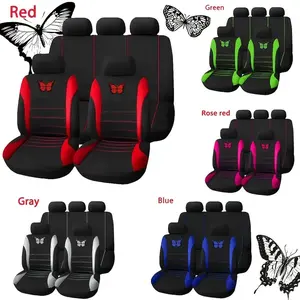 Universal Car Seat Covers Set for 5 Seats, Butterfly Waistline Design, Fits All Cars Trucks and Suvs, Interior Accessories Protection, Car Seat Cushions