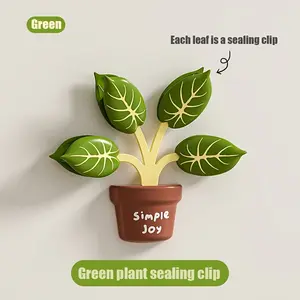 Magnetic Plant Pot Lid Clip, Moisture-Proof Freshness Seal Bag Clips, Refrigerator Magnet, Kitchen Tool, Home Office Organizer, Refrigerator Decorating Magnet, Decorative