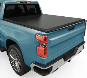 YITAMOTOR 5 ft Soft Roll Up Truck Bed Tonneau Cover Compatible with Jeep Gladiator JT 2020 2021 2022 2023 2024 2025 5ft Bed w/or w/o Trail Rail System