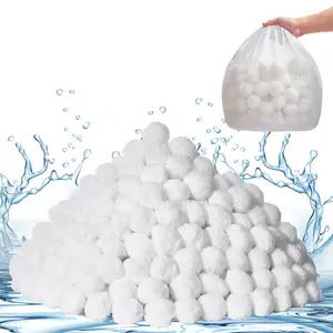 VEVOR Pool Filter Balls for Sand Filter, 4.6 lbs, Filter Balls Replace Pool Filter Sand, Reusable Polyester Fiber Filter Media Balls with Wash Bag, for Swimming Pool Above Ground Pool Aquarium Tank