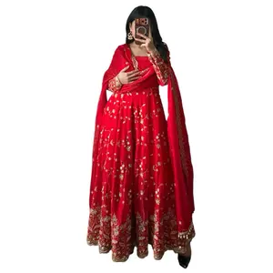 Heavy Handwork Anarkali Suit