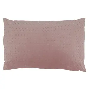 Saro Lifestyle  14 x 20 in. Pinsonic Velvet Poly-Fillied Throw Pillow, Blush