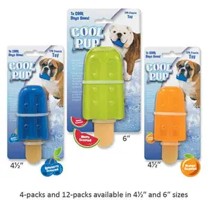 Cool Pup  Popsicle Toy, Orange - Large