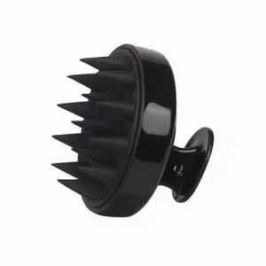 Black Scalp Massage Brush for Enhanced Hair Care and Relaxation