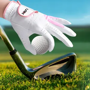 1pair Women's Microfiber Breathable Mesh Anti-slip Golf Gloves, Comfortable Grip Non-slip Gloves