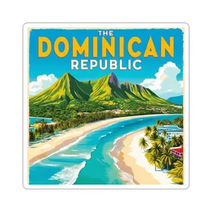 The Dominican Republic Travel Sticker - Planner Supplies, Traveler Notebook, Travel Laptop Accessories, Travel Suitcase