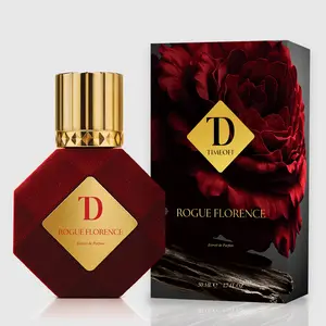 TimeOFF ROGUE FLORENCE Extrait de Parfum Caramel Amber Rose Sandalwood Golden Glow Seduction Long Lasting Women's Perfume 50ml fruity floral