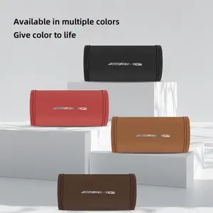Hot-selling car accessories PU leather car handle cover, scratch-resistant handle sleeve, suitable for Mercedes-AMG A45, CLA45, C63, E63, S63, G63, GLA, GLB, GLC, GLE, GLS, AMG GT