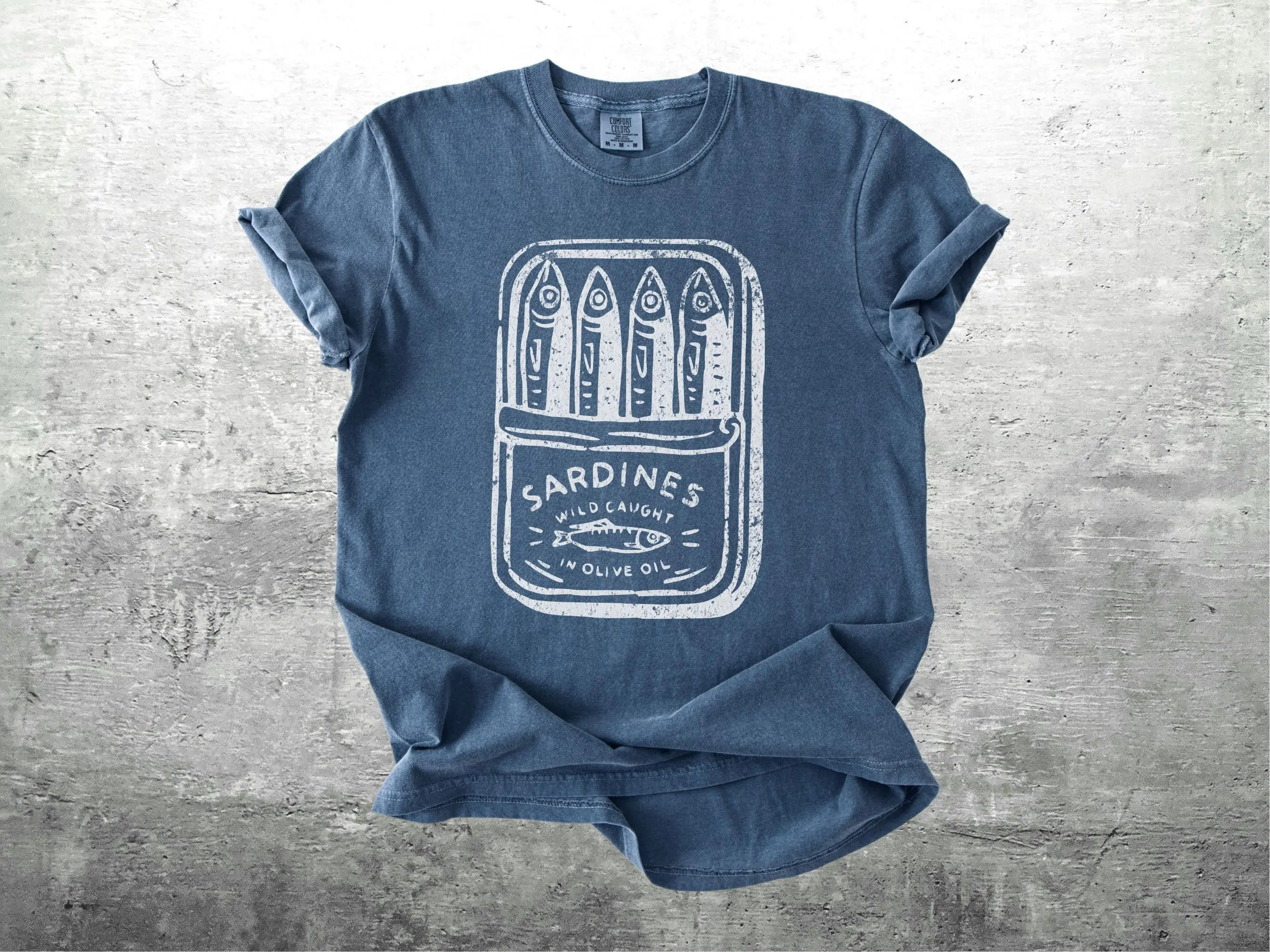 Sardine Shirt Sardines T-shirt French Aesthetic Oversize Womens Mens Comfort Colors T-shirt