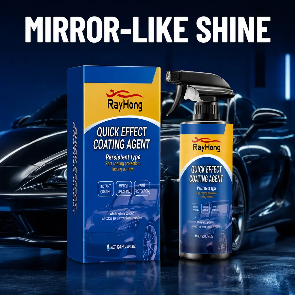 Car Ceramic Coating Spray Hydrophobic Paint Protection High Gloss Shine Scratch Shielding Quick and Easy Application for Daily Car Care