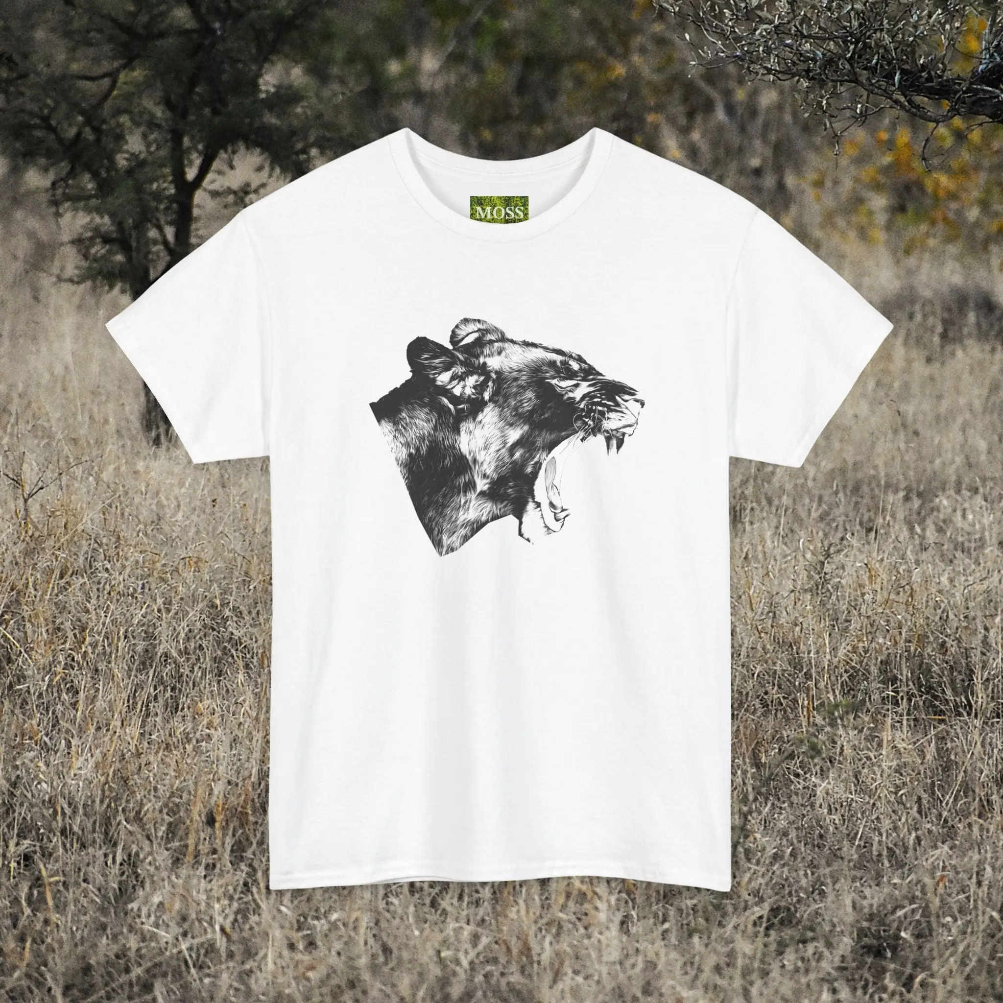 MOSS, Lioness' Roar: Unisex Heavy Cotton Tee