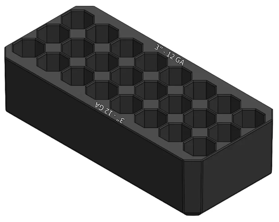 LARGE TRAY 12GA-3" WHITE