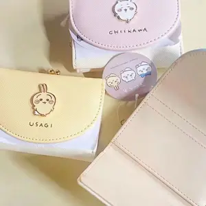 Chikawas Cute Wallet Short Card Holder USAGI Hachiware Kawaii Japanese Cartoon Compact and Convenient Girl Bag Gift