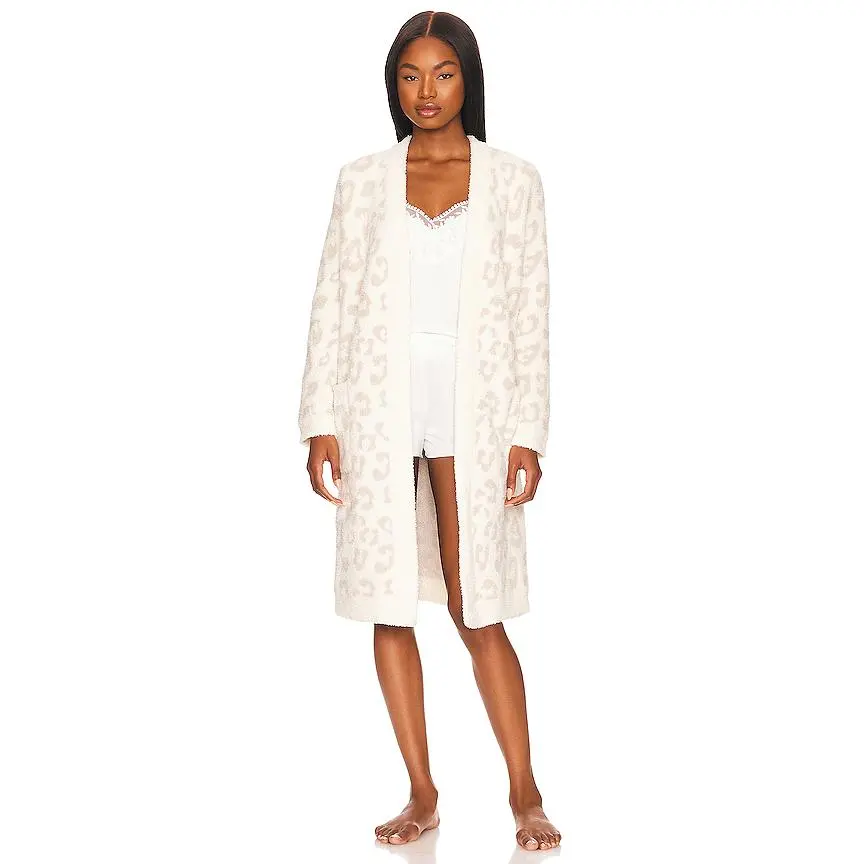 Barefoot Dreams Barefoot in the Wild Robe in Cream & Stone