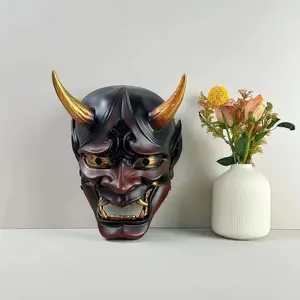 Japanese Hannya Mask, Japan Noh Hannya Resin Mask Colored Halloween Carnival Party Masquerade Props Fans Collectibles Decorationse，masquerade party