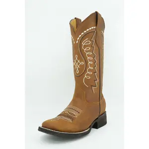 Quincy Women's Crazy Tang Wide Square Toe Boot