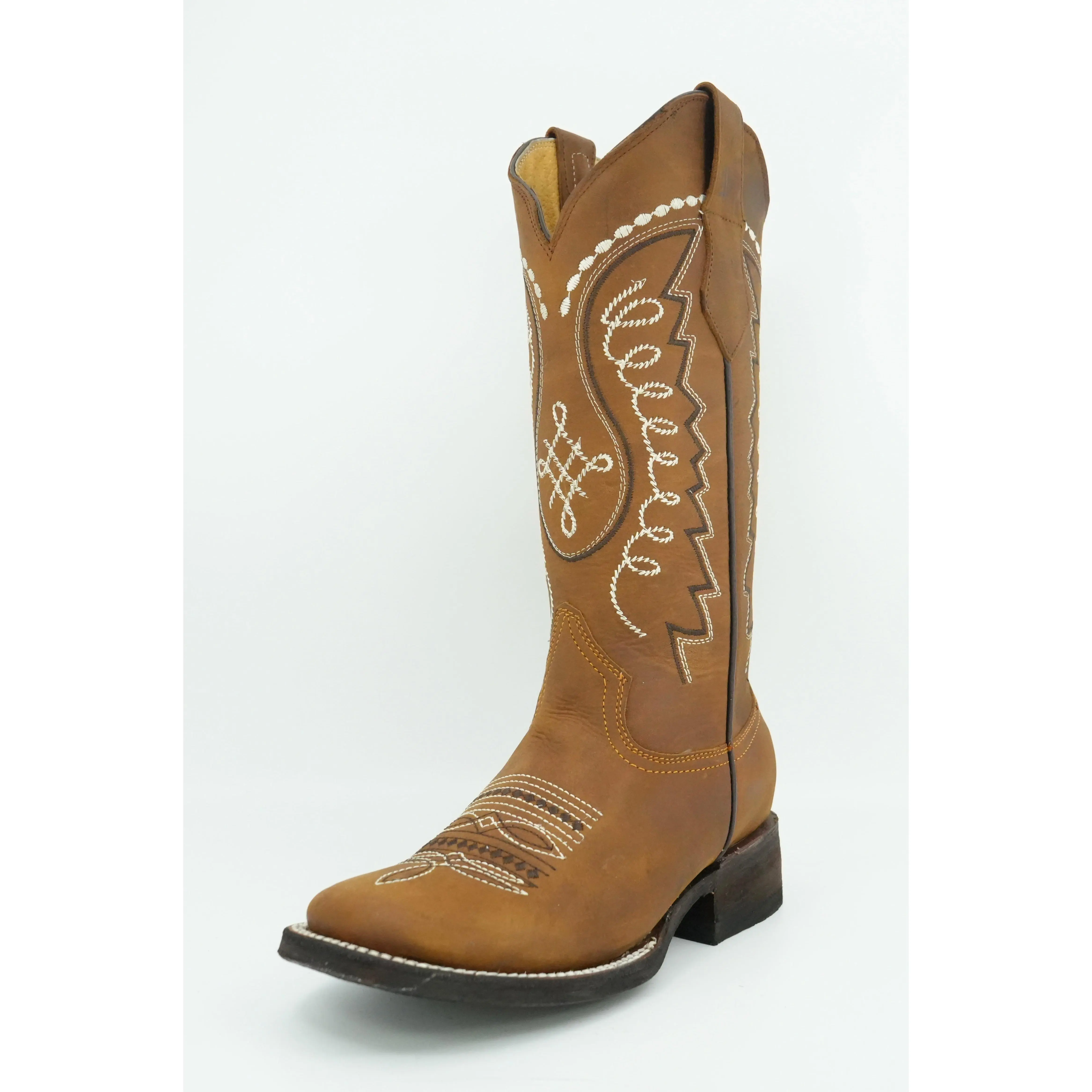 Quincy Women's Crazy Tang Wide Square Toe Boot