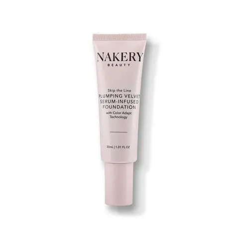 Nakery Beauty Plumping Mousse Foundation - 5-in-1 Anti-Aging Serum-Infused Firming Cosmetic, 30ml Buildable Tone Concealer & Foundation for Mature Skin, Hydrating Matte Coverage, Blurring Flawless Coverage, Oily Skin, Uneven Tone
