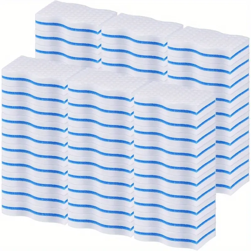 10/16/20/32 Pack Magic Special Durable Sponge Eraser 3 Layers Density Melamine Cleaning Sponge Sheet Batch Thick More Lasting Sponge Eraser for Bathroom Kitchen Floor Bathtub Toilet Base Wall Cleaner