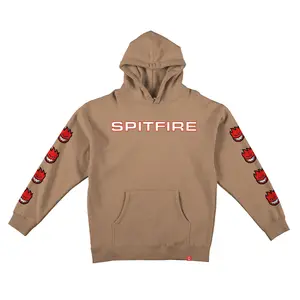 Spitfire Wheels Hoody Classic 87 Bighead Fill Sleeve Pullover Sandstone/Red/White/Black