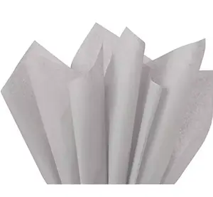 Light Grey Gray Premium Colored Tissue Paper Gifts & Crafts 15" x 20", 24pk