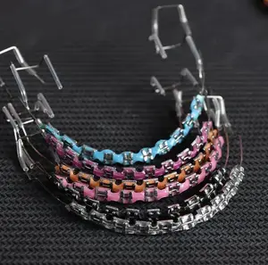 Stish Zipper Temporary Braces Set 2pcs with Novel Upper and Lower Jaw Hooks for Teens Adults Oral Use Orthodontic Correction Braces