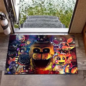 Five Nights at Freddy's Cartoon Pattern Rug Living Room Decoration Holiday Gift