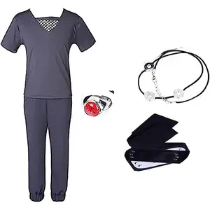 Anime Cos Uchiha Itachi Akatsuki Man Women Cosplay Costume T-Shirt Pants Customized Size