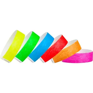 600  Tyvek Wristbands for Events, 6-Color Variety Pack - Tamper-Proof Design Prevents Reuse - -Grade Bracelets for  &  ID, Party, VIP