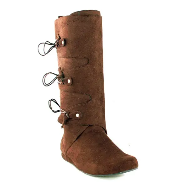 Brown Tall Renaissance Boots
