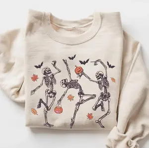 Dancing Skeleton Sweatshirt, Halloween Sweatshirt, Fall Sweatshirt, Retro Halloween Crewneck