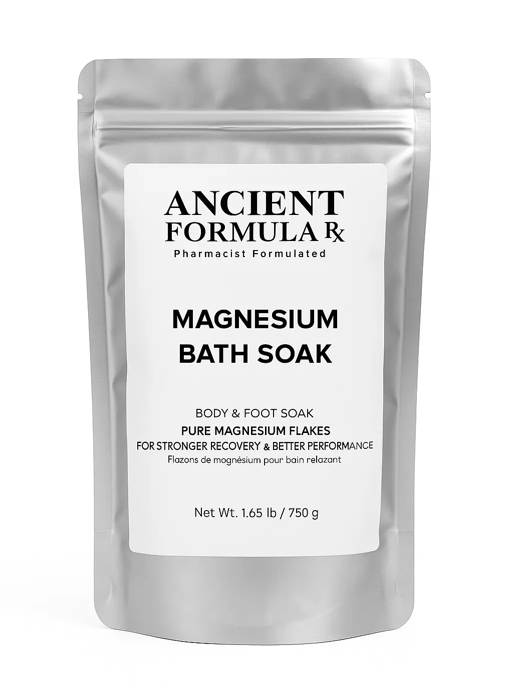 Ancient Formula Rx Magnesium Soak - 100% Pure Magnesium Chloride Flakes Sourced from the Dead Sea for Deep Relaxation & Skin Refreshment - Packaged in U.S.A.