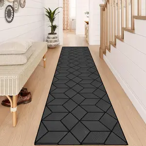 Modern Geometric Pattern Carpet, Durable Area Rugs, 1 Count Non-slip Soft Floor Mat, Decorative for Home Living Room Bedroom Kitchen, Home Decor, Household Decorative Rug
