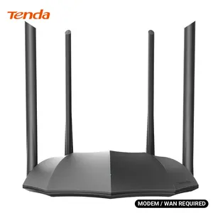 Tenda AC1200 Gigabit WiFi Router - Dual Band High Speed Wireless Internet Router, 3xWAN/LAN Gigabit Ports, 4x6dBi Antennas, MU-MIMO, Beamforming, IPv6, Guest WiFi, AP Mode(AC8) parental control
