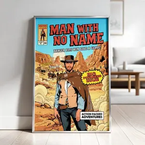 Man With No Name Comic Book Western Art Print
