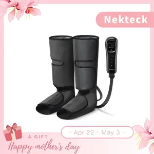 Nekteck Air Compression Leg Massager with 3 Massage Levels & Auto Shut Off Feature for Foot and Calf Comfort and Relaxation,Ideal Gift for Men & Women,Christmas 's Day Present,Gifts for Mother Father