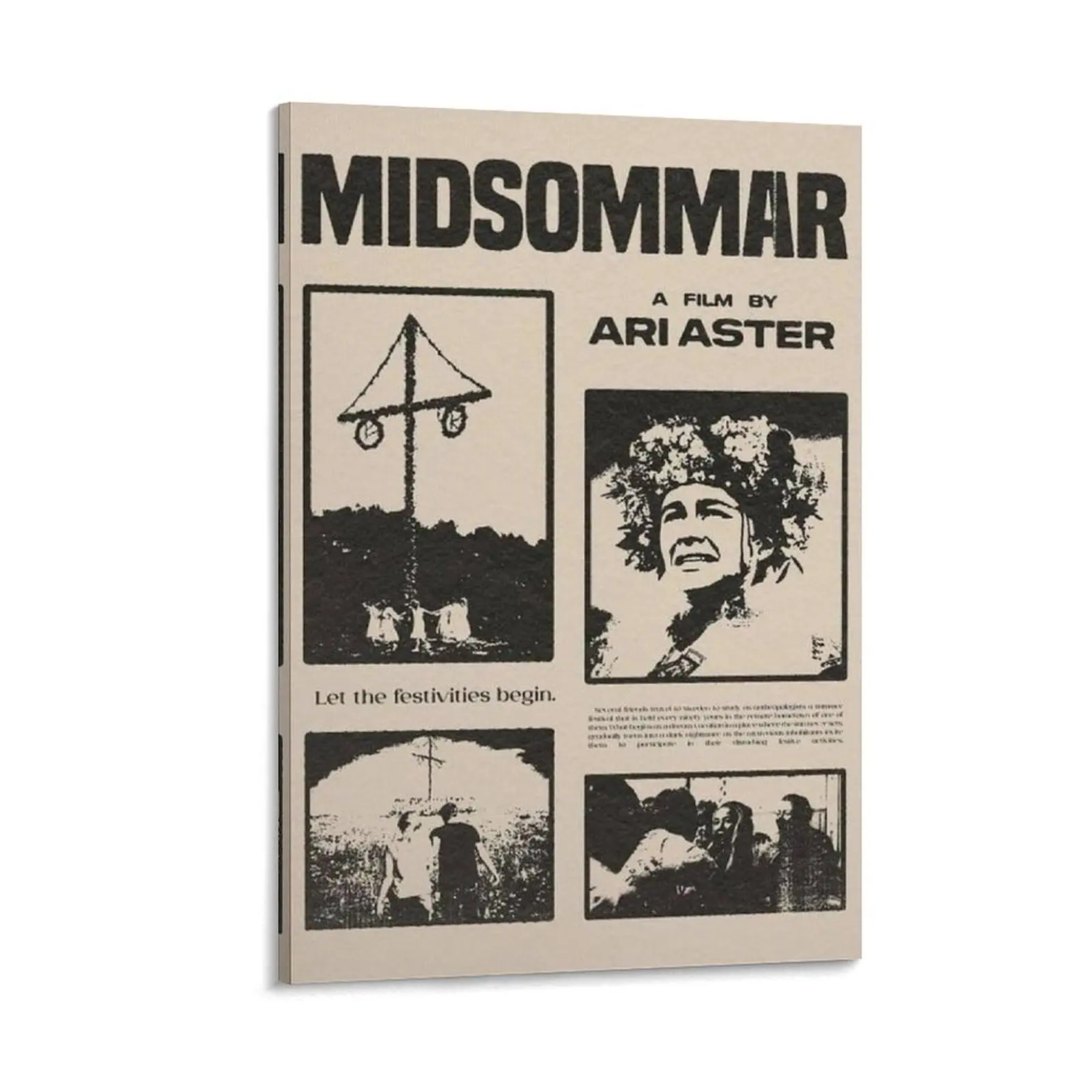 Midsommar 1 Classic Movie Poster Canvas Poster Bedroom Decor Sports Landscape Office Room Decor Gift Frames Ornaments Wall Artistic