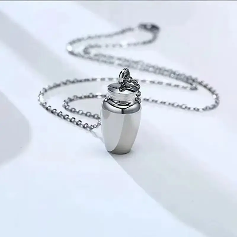Silver individual small jar pendant