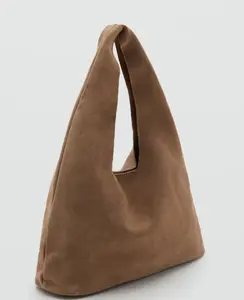 MANGO Suede leather mini-bag