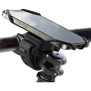 Bike Phone Holder, Upgrade Phone Mount for Bike [7.2'' Big Phone Friendly&Ultra-Stable], Bicycle Motorcycle Phone Mount Holder Handlebar Cell Phone Clamp for iPhone 15/16/17 Pro Max Scooter