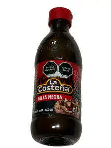 Salsa Negra Picante La Costeña (Con Tamarindo) 360 ml | La Costeña Salsa Negra Hot Sauce / Black Sauce 360 ml (12.17 fl oz)