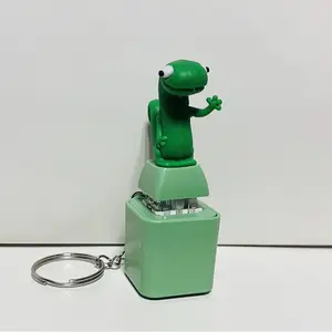 Rechargeable LED Color-Changing Lizard, Frog & Coquí Button Keychain - Sound Effects, Fashion Accessory, Romantic Valentine Gift (Lizard Keychain Button Included)