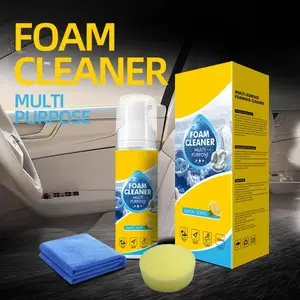 Stop Scrubbing! Foam Cleaner: Deep Stain Removal for Car Interior & Home Furniture. Safe on Plastic, Fabric & Upholstery