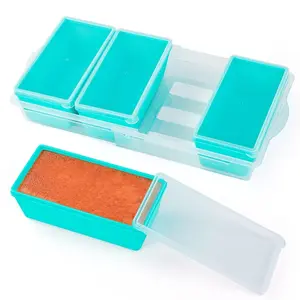 Mrsdry BPA-Free Silicone Freezer Molds with Retractable Base, Stackable Modular Organized, 2-Cup Portion Control Soup Cubes Freezer Tray with Lids for Meal Prep, Broth, Stews, Leftovers