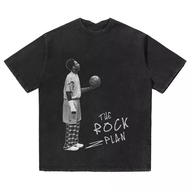 Men's Casual Thick Short-Sleeve Graphic Street Basketball Tops, Unisex Everyday T-Shirts